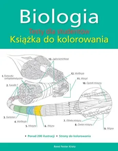 Biologia Testy dla studentów Książka do kolorowania - Outlet - Fester Kratz Rene