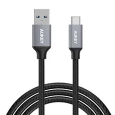 Kabel AUKEY CB-CD3 (USB 3.0 - USB typu C ; 2m; kolor czarny)