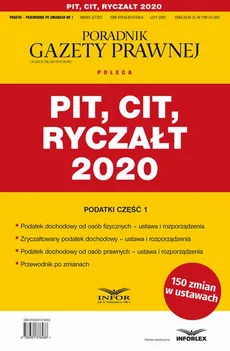 PIT CIT Ryczałt 2020 - Praca zbiorowa