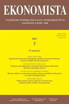 Ekonomista 2021 nr 3 - Austrian and Mainstream Economics on Mathematics – A Comment on Pieniążek (2018): Reply to Machaj (2019) - Praca zbiorowa