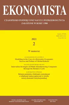 Ekonomista 2021 nr 2 - Modelling in the Case of a Heterodox Economist: Success and Failure of Michał Kalecki - Praca zbiorowa