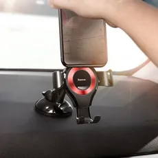 Uchwyt samochodowy do smartfona Baseus SUYL-XP09 (kolor czarno-czerwony)