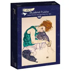 Puzzle Siedząca kobieta Egon Schiele 1000