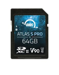 OWC ATLAS S PRO SDXC 64GB 290/276MB/S UHS-II V90 1830TBW OWCSDV90P0064