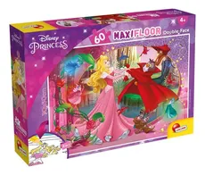 Puzzle 60 dwustronne Maxi podłogowe Disney Księżniczki Śpiąca królewna