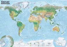 Świat Mapa polityczna i krajobrazowa tuba - Outlet