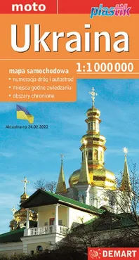 Ukraina Mapa samochodowa plastik 1:1 000 000