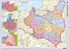 Ścienna historyczna mapa Polski