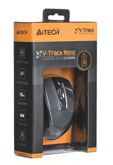 Mysz A4 TECH V-TRACK G7-600NX-1 A4TMYS41203 (optyczna; 1000 DPI; kolor czarny)