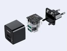 Ładowarka sieciowa AUKEY PA-U32 (USB; kolor czarny)