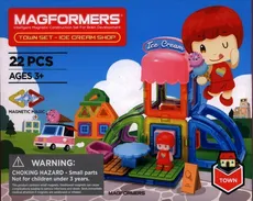 Magformers Town set Ice cream shop 22 elementy - Outlet