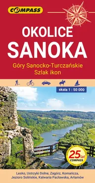 Okolice Sanoka Góry Sanocko-Turczańskie Szlak ikon 1: 50 000