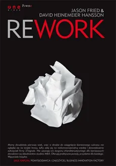 Rework - Outlet - Jason Fried, Heinemeier Hansson David