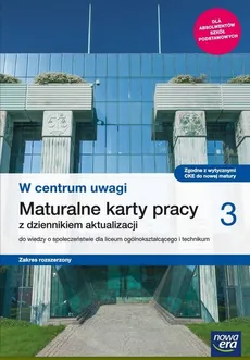 W centrum uwagi 3 Maturalne karty pracy Zakres rozszerzony - Outlet - Barbara Furman, Kowalczyk Włodzimierz K.