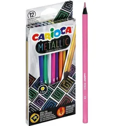 Kredki ołówkowe metaliczne Carioca 12 kolorów