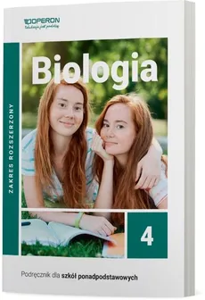 Biologia 4 Podręcznik Zakres rozszerzony - Outlet - Beata Jakubik, Renata Szymańska