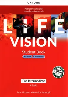 Life Vision Pre-Intermediate Podręcznik + e-book + multimedia - Outlet - Jane Hudson, Weronika Sałandyk
