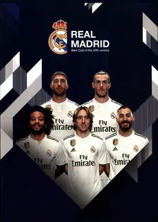 Zeszyt A5 w kratkę 32 kartki Real Madrid 10 sztuk