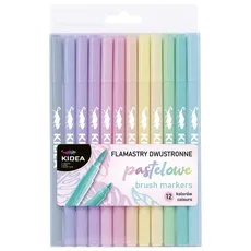 Flamastry dwustronne pastelowe B Brush 12 kolorów