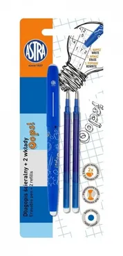 Długopis ścieralny OOPS! + 2 wkłady - Outlet