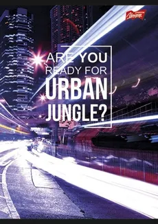 Zeszyt A5 w kratkę 60 kartek Urban Jungle 10 sztuk mix