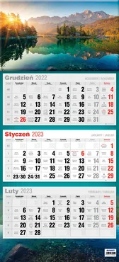 Kalendarz 2023 trójdzielny płaski mix2 KTT2 - Outlet