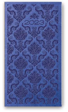 Kalendarz 2023 A6 tygodniowy vivella relief zgaszony niebieski