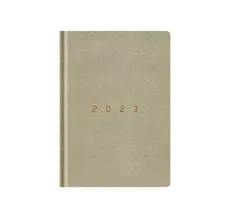 Kalendarz 2023 Edica A5D koperta beżowy 8819 - Outlet