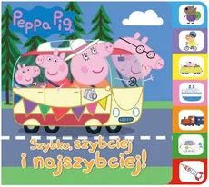 Peppa Pig Książka z registrami Szybko, szybciej, najszybciej! - Outlet