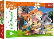 Trefl puzzle 30 Przyjaźń w kociej krainie 44 cats