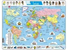 Układanka Świat Mapa polityczna 107 elementów