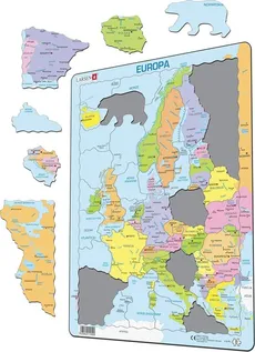 Układanka Mapa Europa polityczna 37 elementów