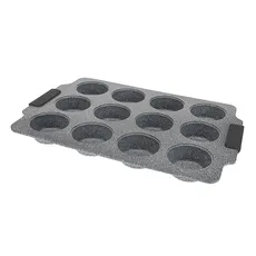 Forma do muffinek ze stali węglowej, 39,5x17x4 cm