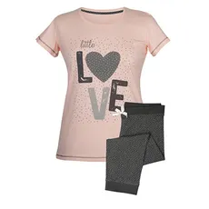 Piżama damska "Little love", spodnie 3/4, krótki rękaw, L