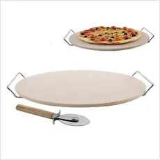 Kamień do pieczenia pizzy + stojak + nóż