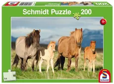 Puzzle 200 Konie - rodzinne zdjęcie