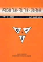 Psychologia - etologia - genetyka Tom 12/2005
