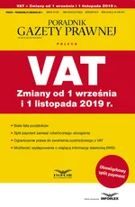 VAT Zmiany od 1 września i 1 listopada 2019