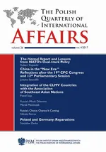 The Polish Quarterly of International Affairs 4/2017 - The Harmel Report and Lessons from NATO’s Dual-track Policy - Hieronim Grala