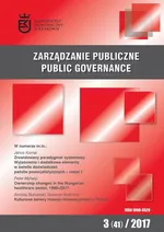 Zarządzanie Publiczne nr 3(41)/2017 - Peter Mihalyi: Ownership changes in the Hungarian healthcare sector, 1990–2017, doi 10.15678/ZP.2017.41.3.06 - Ambroży Mituś