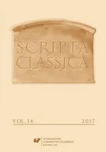 „Scripta Classica" 2017. Vol. 14 - 08 CVII General Meeting of the Polish Philological Association Conference -  Ancient Techniques of Persuasion