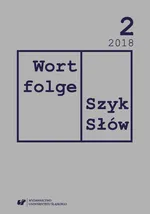 „Wortfolge. Szyk Słów” 2018, nr 2 - 01 Ondyny i meluzyny we współczesnej niemieckojęzycznej literaturze kobiet (Bachman, Neuwirth, Frischmuth)