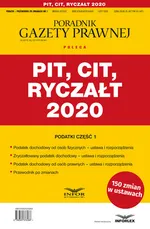 PIT CIT Ryczałt 2020
