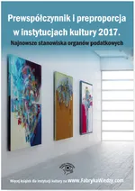 Prewspółczynnik i preproporcja w instytucjach kultury 2017