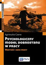 Psychologiczny model dobrostanu w pracy - Agnieszka Czerw