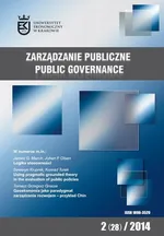 Zarządzanie Publiczne nr 2(28)/2014 - Seweryn Krupnik, Konrad Turek: Using Pragmatic Grounded Theory in the evaluation of public policies - Stanisław Mazur