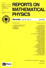 Reports on Mathematical physics 87/2 2021 - Praca zbiorowa