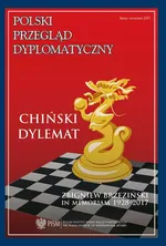 Polski Przegląd Dyplomatyczny 3/2017 - Chiński dylemat polskiej polityki zagranicznej - Damian Wnukowski - Adam Eberhardt