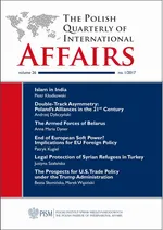 The Polish Quarterly of International Affairs nr 1/2017 - End of European Soft Power? Implications for EU Foreign Policy - Agnieszka Szpak