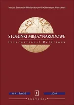 Stosunki Międzynarodowe nr 4(52)/2016 - Paula Marcinkowska: The Scope of Influence of the Central and Eastern European Member States of the EU on Shaping the EU’s Policy towards Russia – The Case of the Visegrad Countries